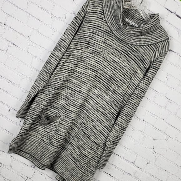 Eight Eight Eight Cowl Neck Cotton Tunic Sweater L - Picture 4 of 14